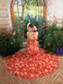 YZZI_HE_Sunset_Orange_Oil_Painting_Print_Fishtail_Women&