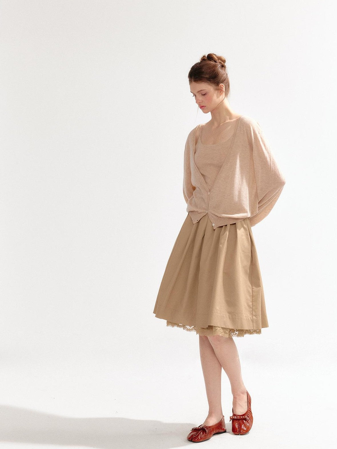 YZZI HE V-neck Long Sleeve Two Piece Slim Fit Women&