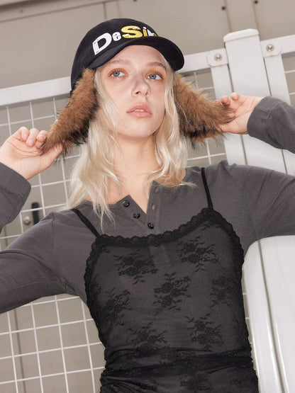 Removable Star Heart Patch Studded Snapback Cap