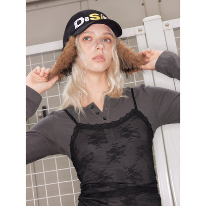 2th Desire Removable Star Heart Patch Studded Snapback Cap