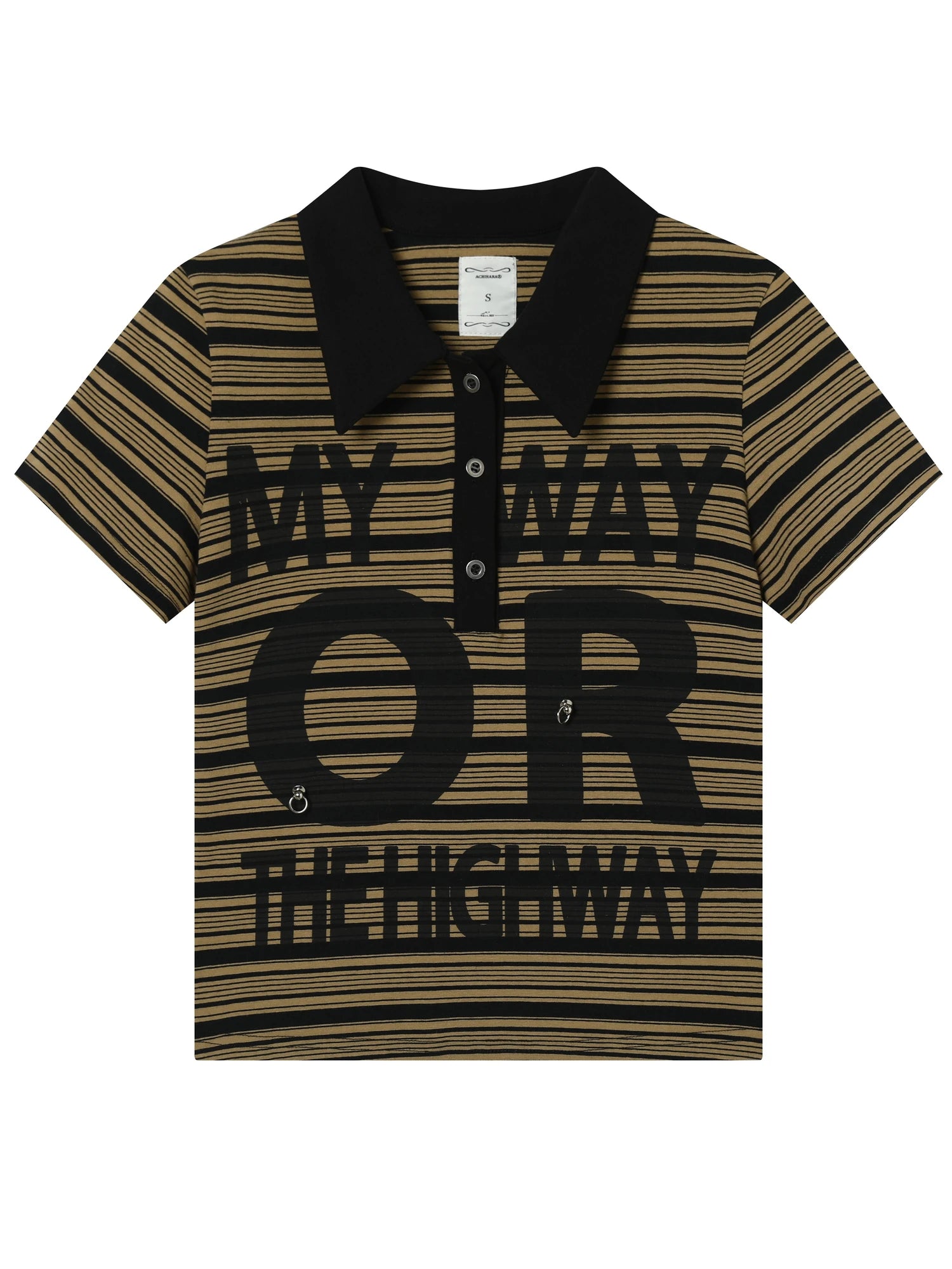 Rebel Stripe Polo My Way Or The Highway