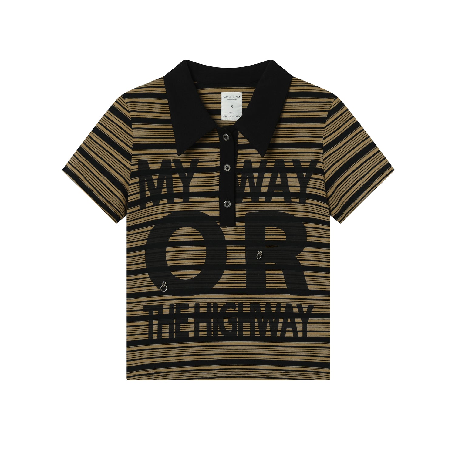 Achihara Rebel Stripe Polo My Way Or The Highway