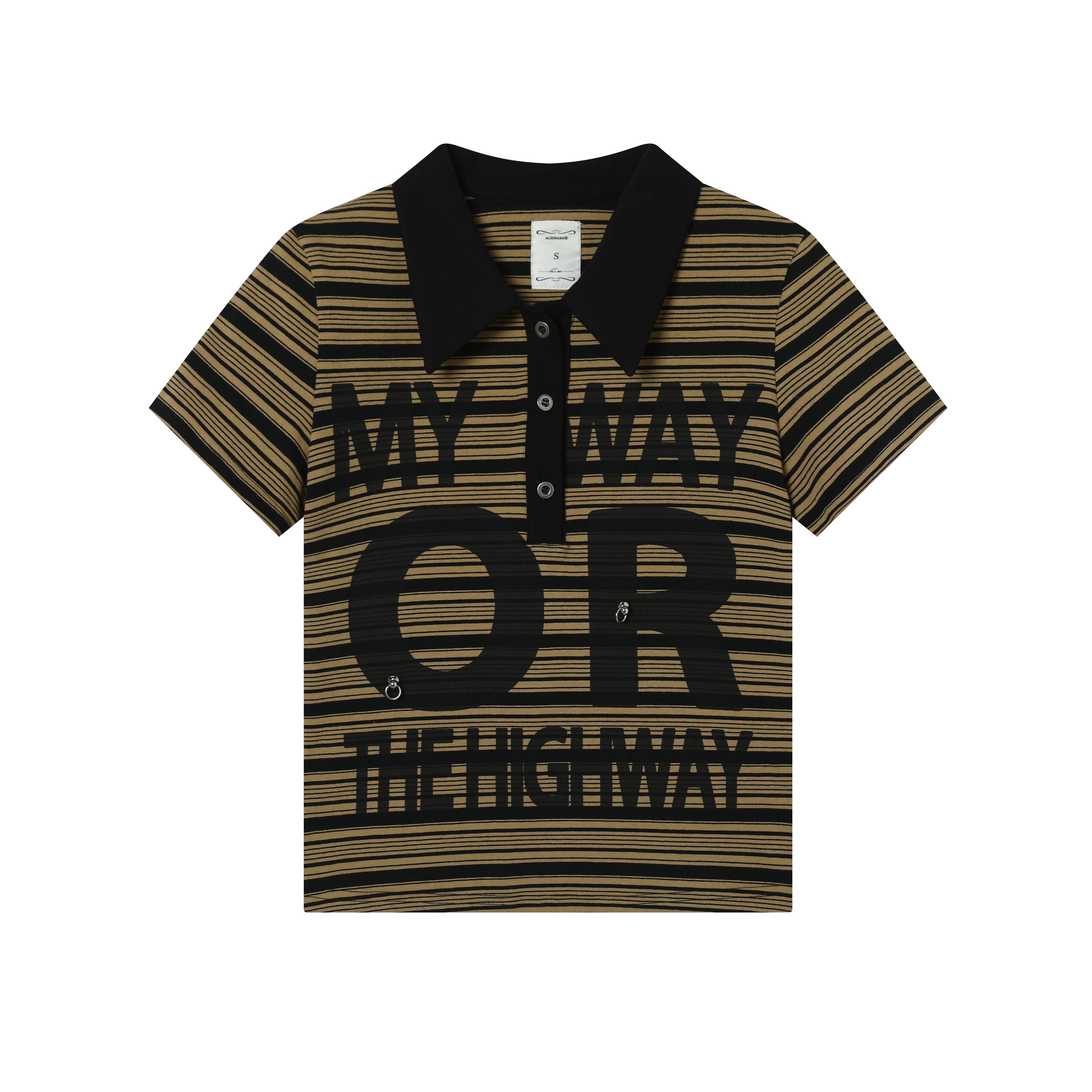 Achihara Rebel Stripe Polo My Way Or The Highway