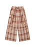 Unstoried Plaid Wide Leg Trousers