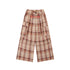 Achihara Unstoried Plaid Wide Leg Trousers