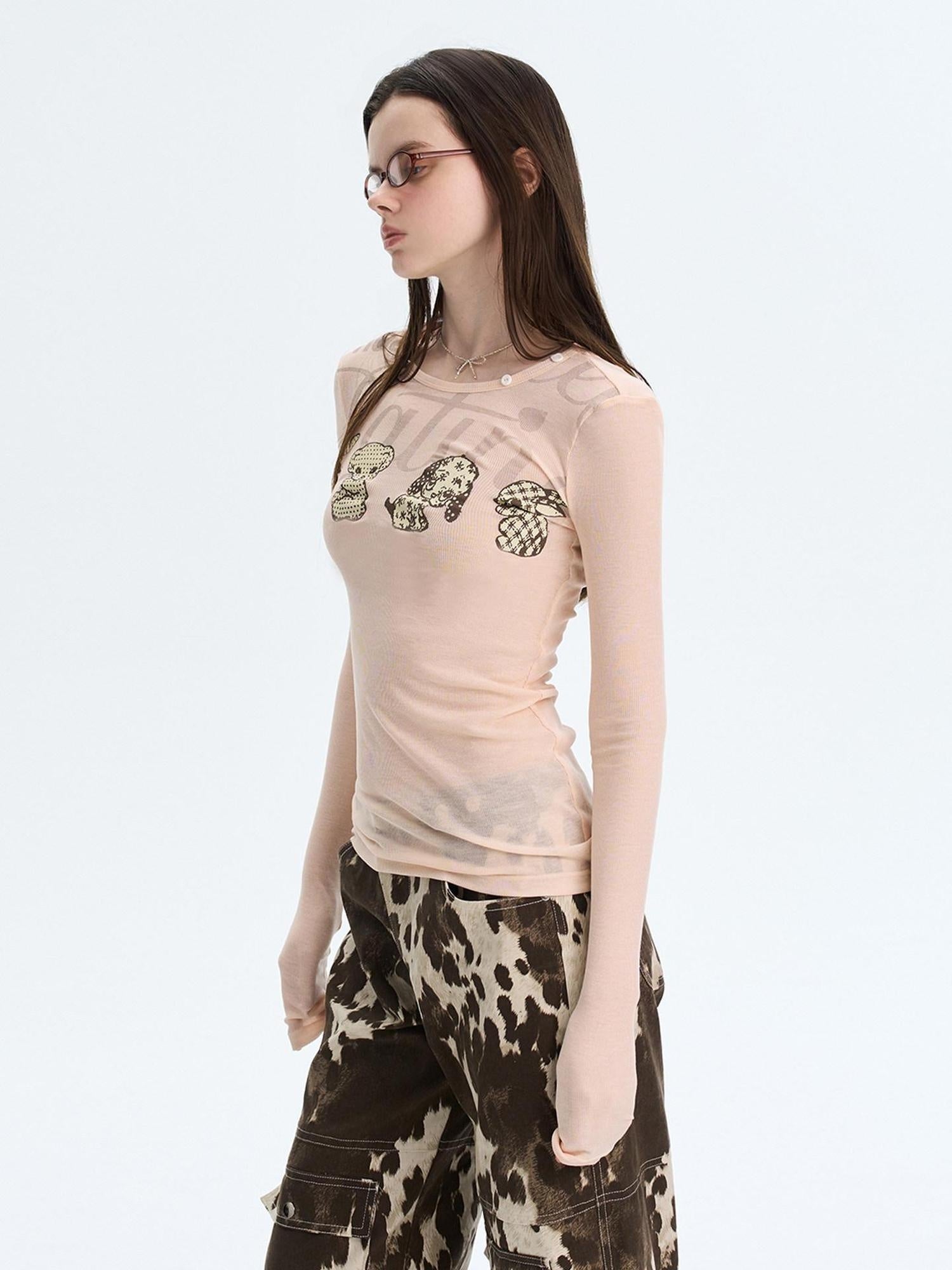 The NeverMore Sexy Slim Fit Drop Shoulder Crew Neck Knit White Grey Long Sleeve T-Shirts