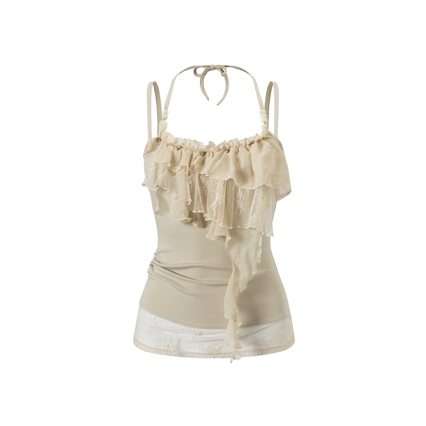 Cest_Nous_Leaf_Tie_Dye_Beaded_Lace_V-neck_Layered_Ruffle_Women&