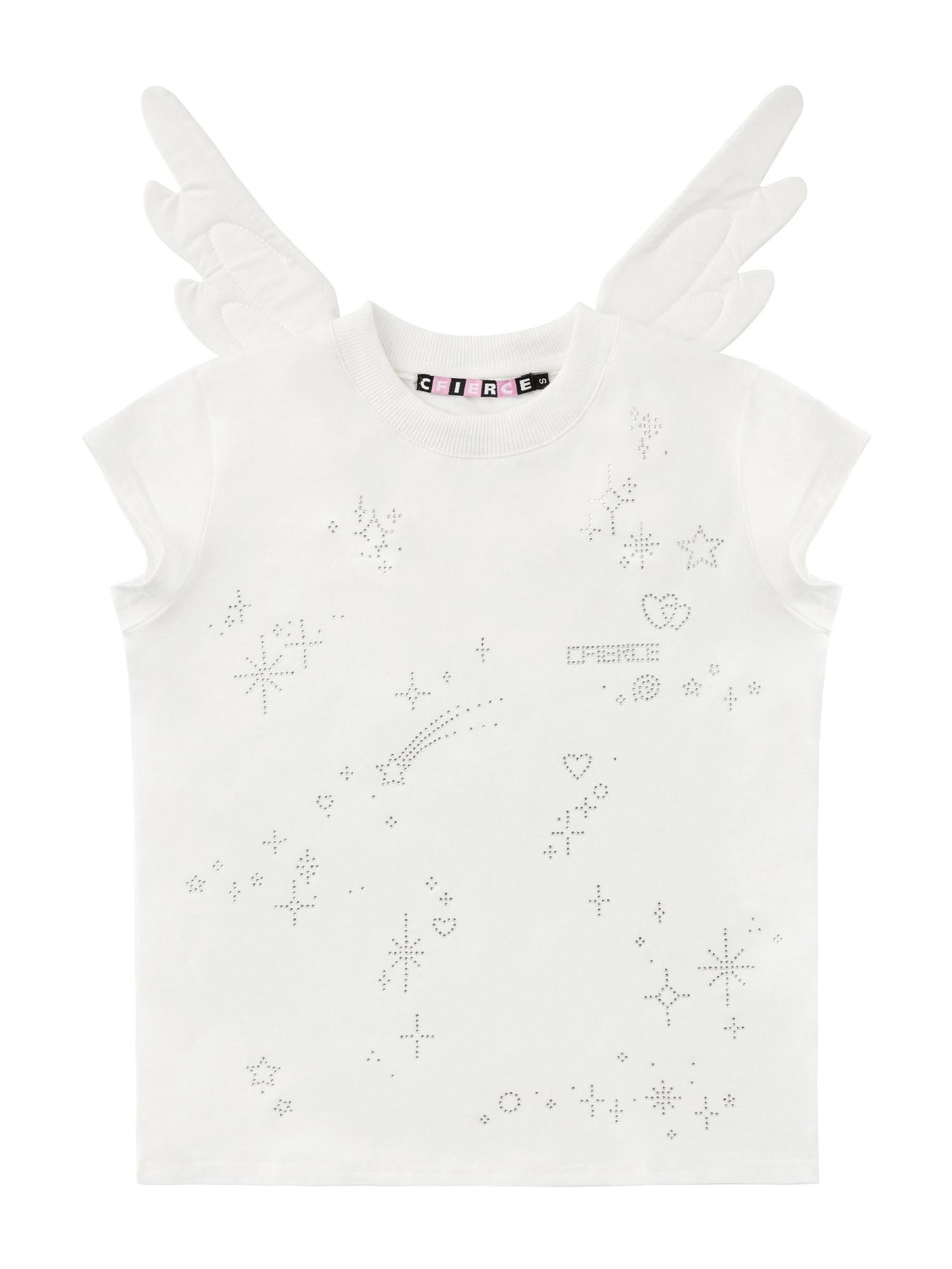 CFIERCE Starlight Rhinestone Angel Wing Women&
