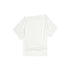 Northbutsouth Mehrfarbige Damen-T-Shirts mit asymmetrischen Schultern und Schneeflockenstruktur im Off-Shoulder-Stil