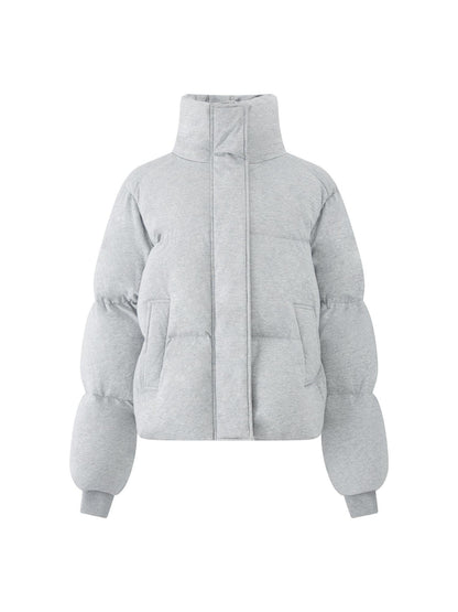 RUN TO THE FUTURE Warm 90 Percent White Duck Down Retro Straight Fit Cotton Gray Down Jackets
