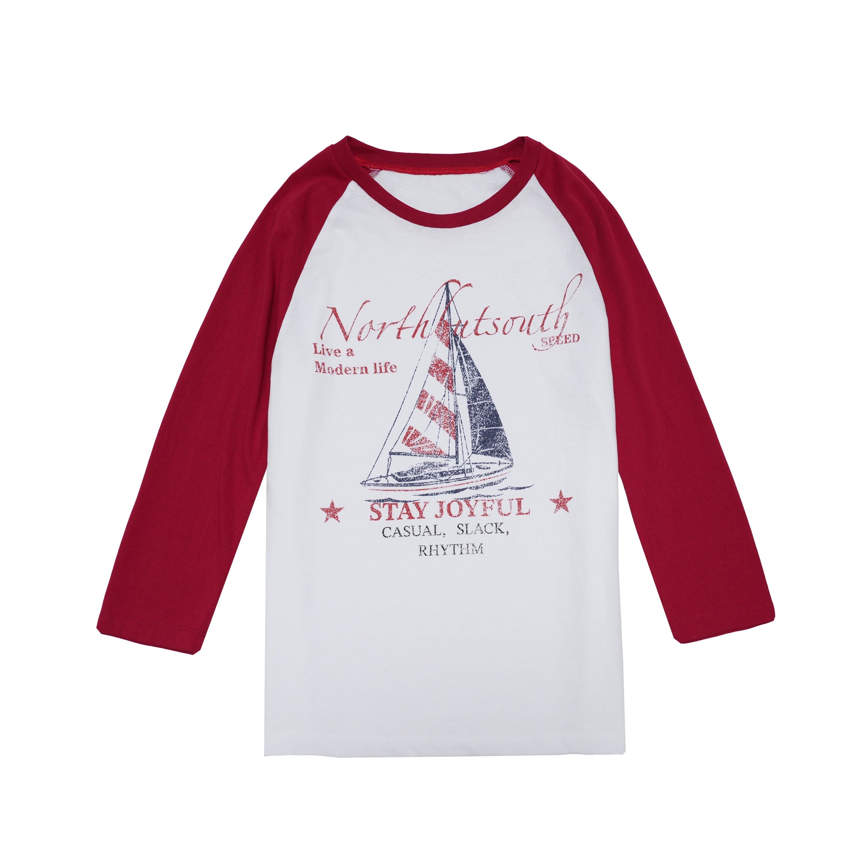 Northbutsouth_Sail_Distressed_Print_Logo_Contrast_Raglan_Women&