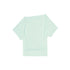 Northbutsouth Mehrfarbige Damen-T-Shirts mit asymmetrischen Schultern und Schneeflockenstruktur im Off-Shoulder-Stil