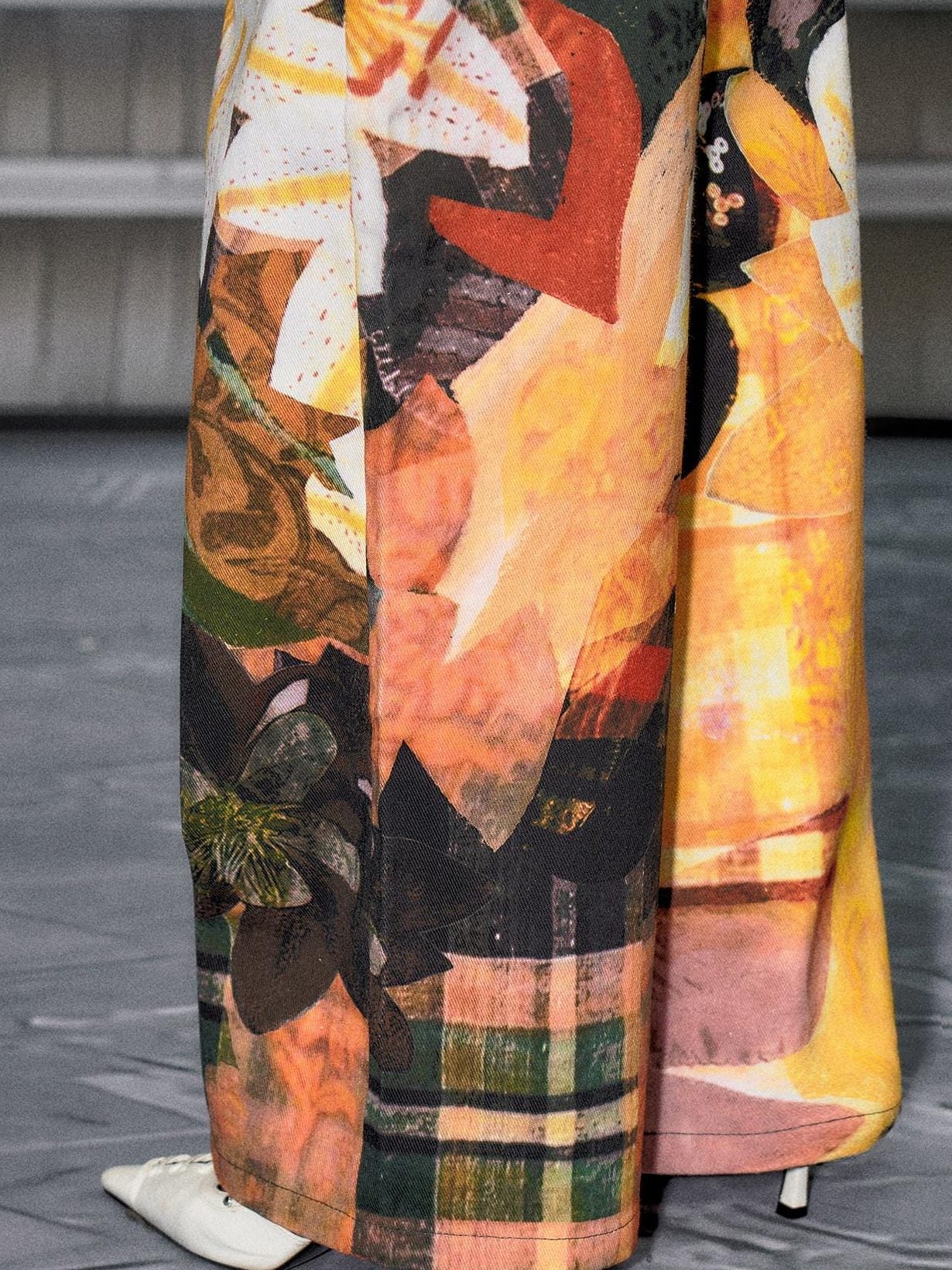 The NeverMore Sexy Mid Low Waist Hot Girl Floral Printed 100 Percent Cotton Wide Leg Pants