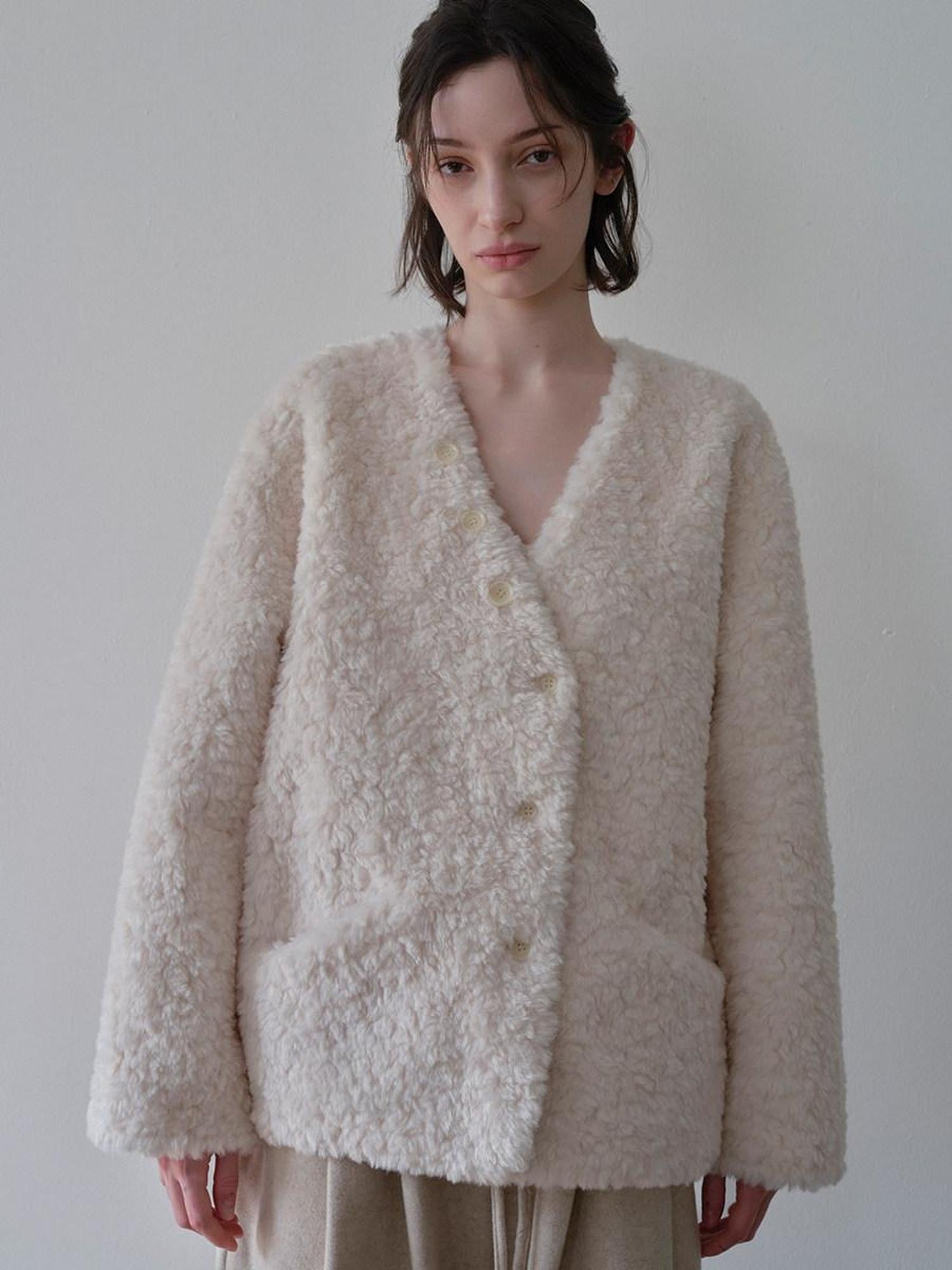DKZ OFFICIAL Fluffy Detachable Faux Fur Scarf Collar Women&