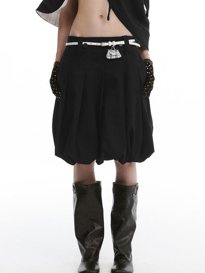 nit alcove Cute Bow Plaid Cropped Lapel Top High Waist Skirt Unisex Top &amp; Skirt Sets