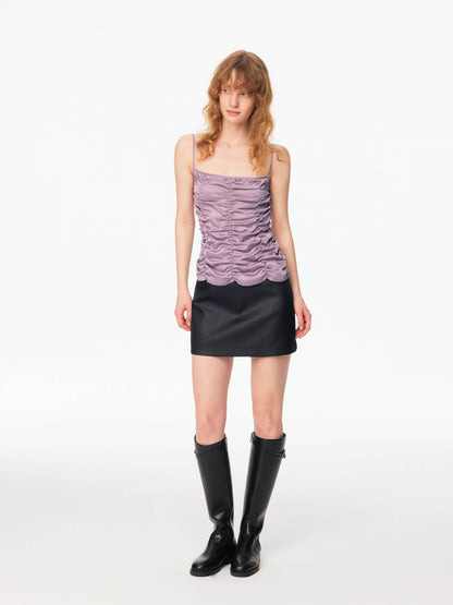 Northbutsouth A Line Coated Texture No Waistband Mid Low Rise Women&