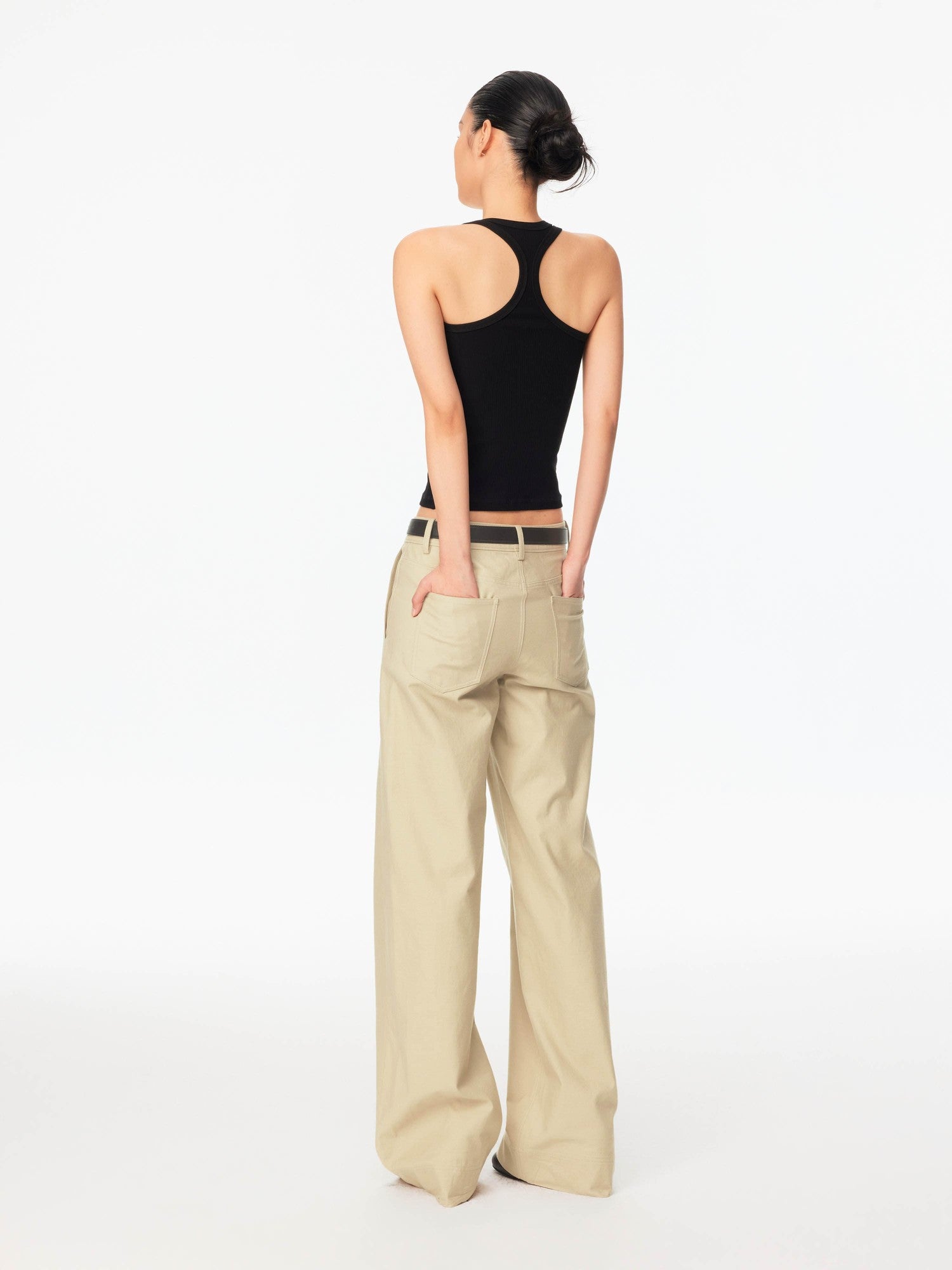 Northbutsouth Ribbed Slim Fit Multi Button Racerback Women&