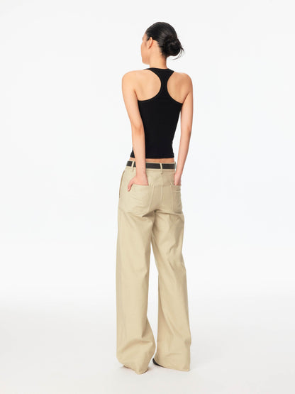 Northbutsouth Ribbed Slim Fit Multi Button Racerback Women&