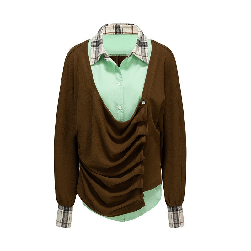 nit_alcove_Soft_Stretch_Cotton_Blend_Casual_Relaxed_Mandarin_Collar_Unisex_Blouses_MISSTT