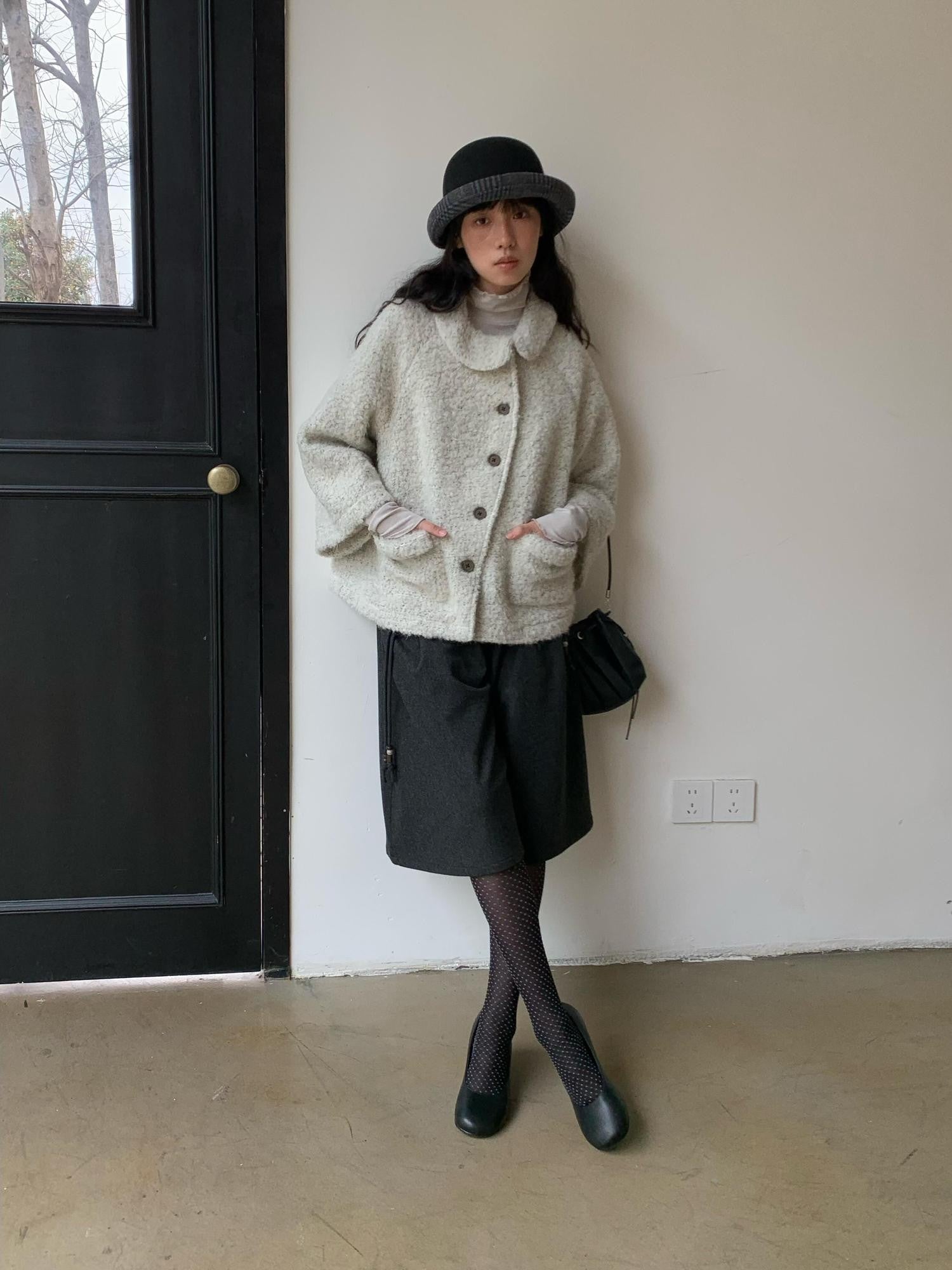 Dorydory Ivory Vintage Peter Pan Collar Women&