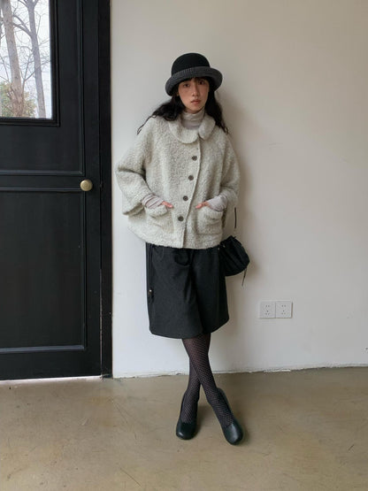 Dorydory Ivory Vintage Peter Pan Collar Women&
