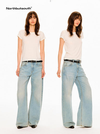 Northbutsouth Multicolor Round Neck Slim Crop Women&