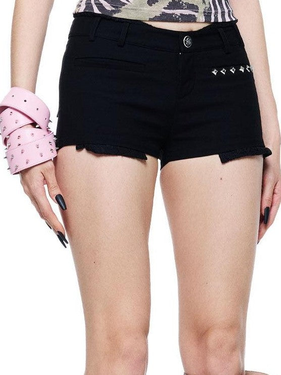 24ans Ombre Print Faux Rhinestone Embellished Women&