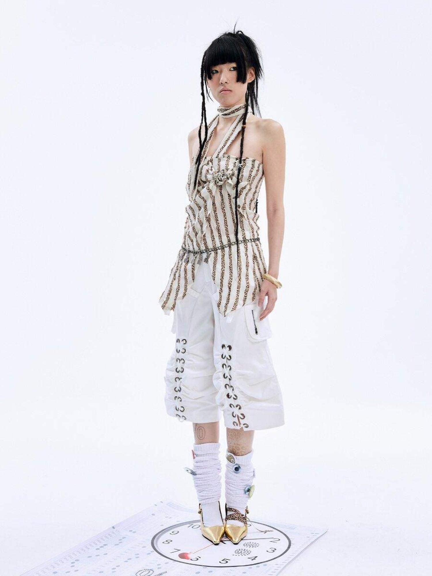 nit alcove Original Baggy Low Waist Cotton Unisex White Casual Street Mid-Length Shorts