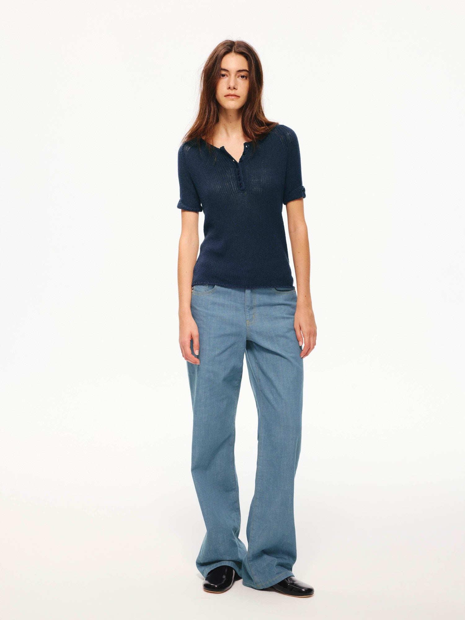 Northbutsouth Four Tone Multi Button Turnback Knit Women&
