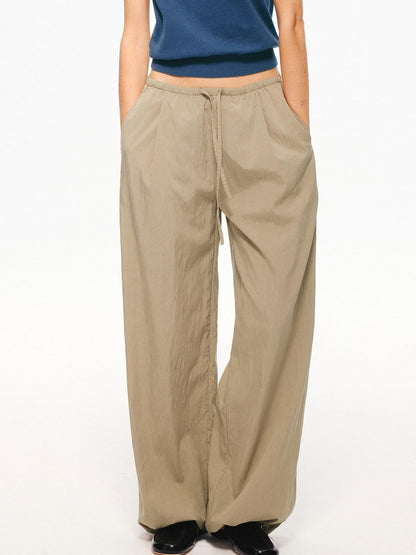 Northbutsouth Black Cooling Elastic Waist Tapered Women&