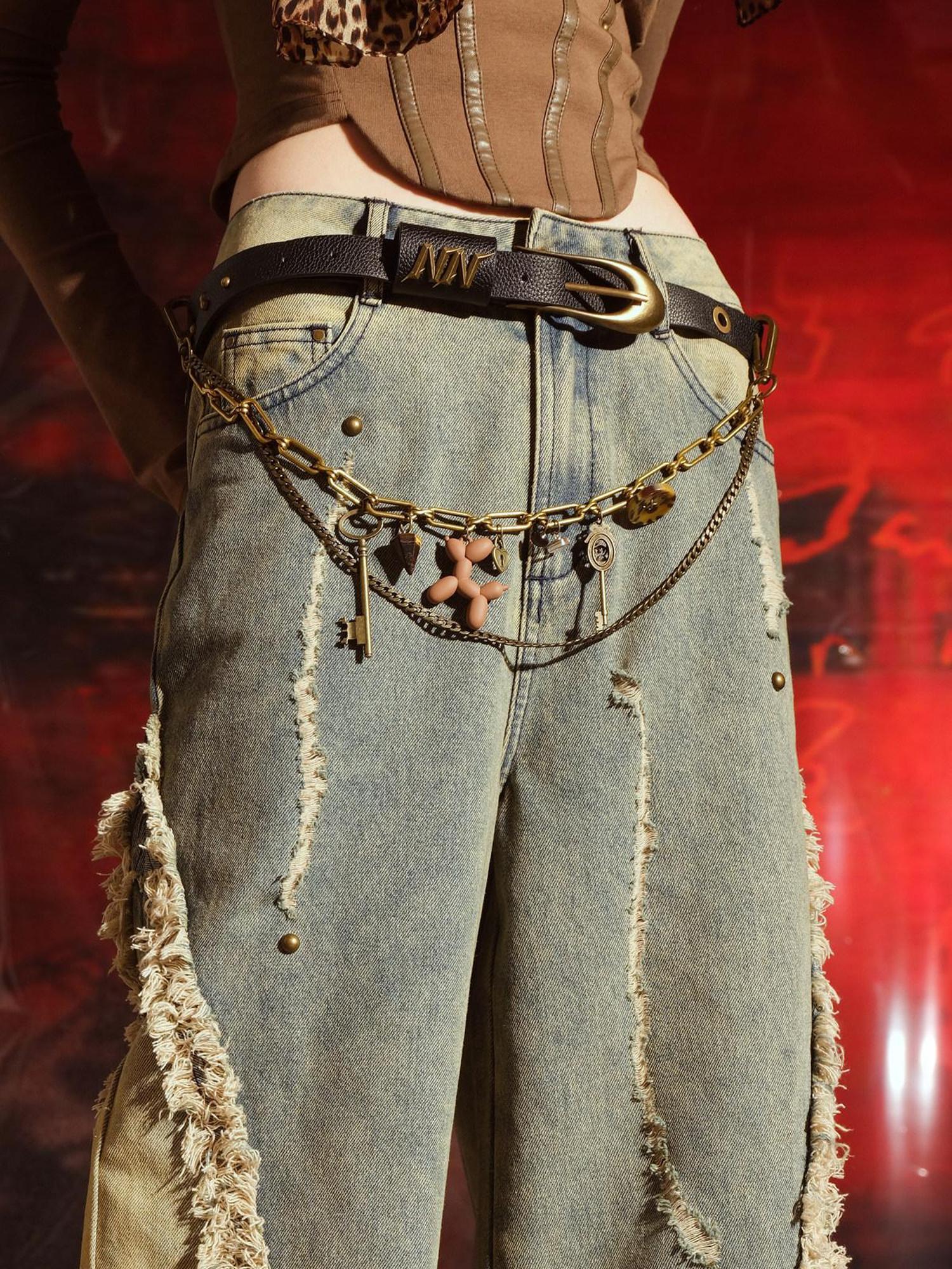 NORTH NODE Order Chain Detail Pin Buckle Women&