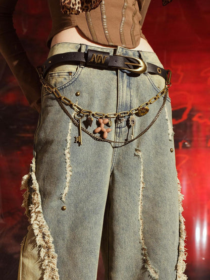 NORTH NODE Order Chain Detail Pin Buckle Women&