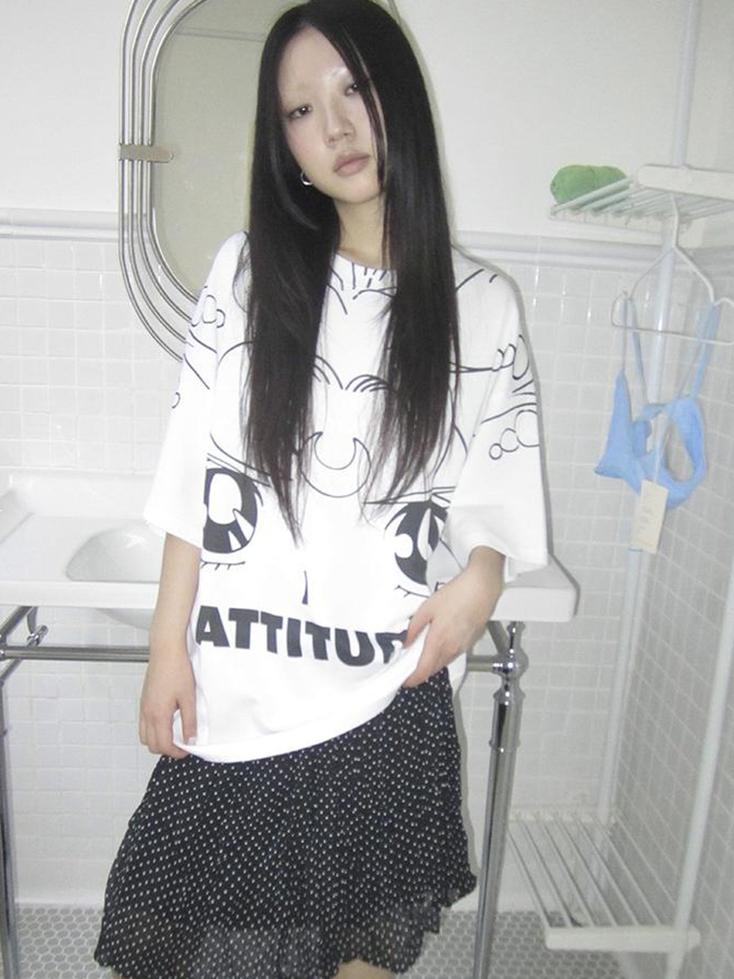 Updateang project Anime Graphic Summer Design Loose Fit Short Sleeve Tee Women
