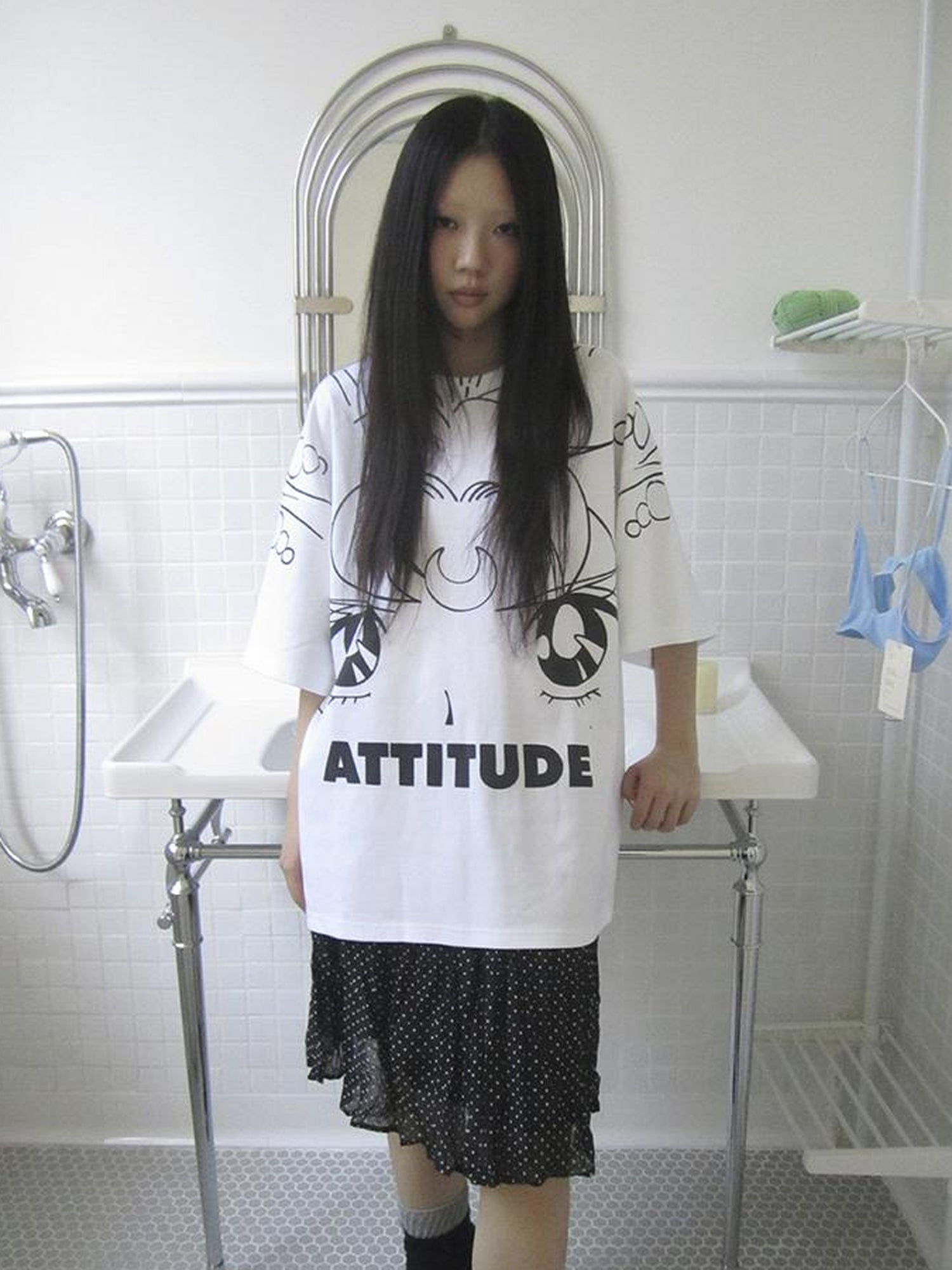 Updateang project Anime Graphic Summer Design Loose Fit Short Sleeve Tee Women