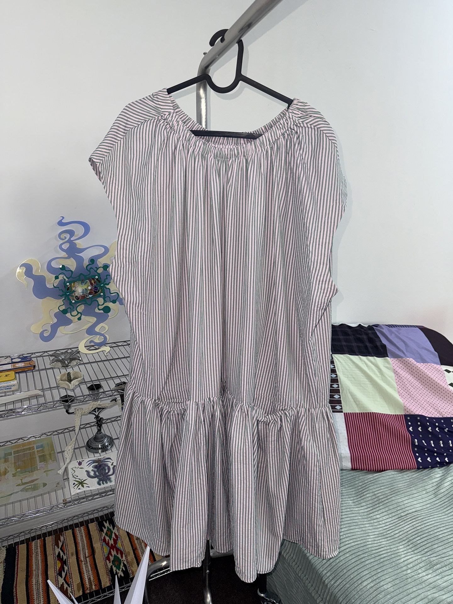 ang_project_Blue_Gray_Striped_Pleated_Pocket_Loose_Japanese_Women&