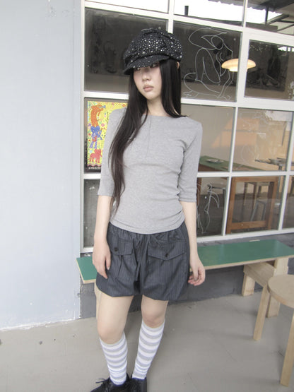 ang_project_Boat_Neck_Solid_Slim_Fit_Half_Sleeve_Cropped_Women&