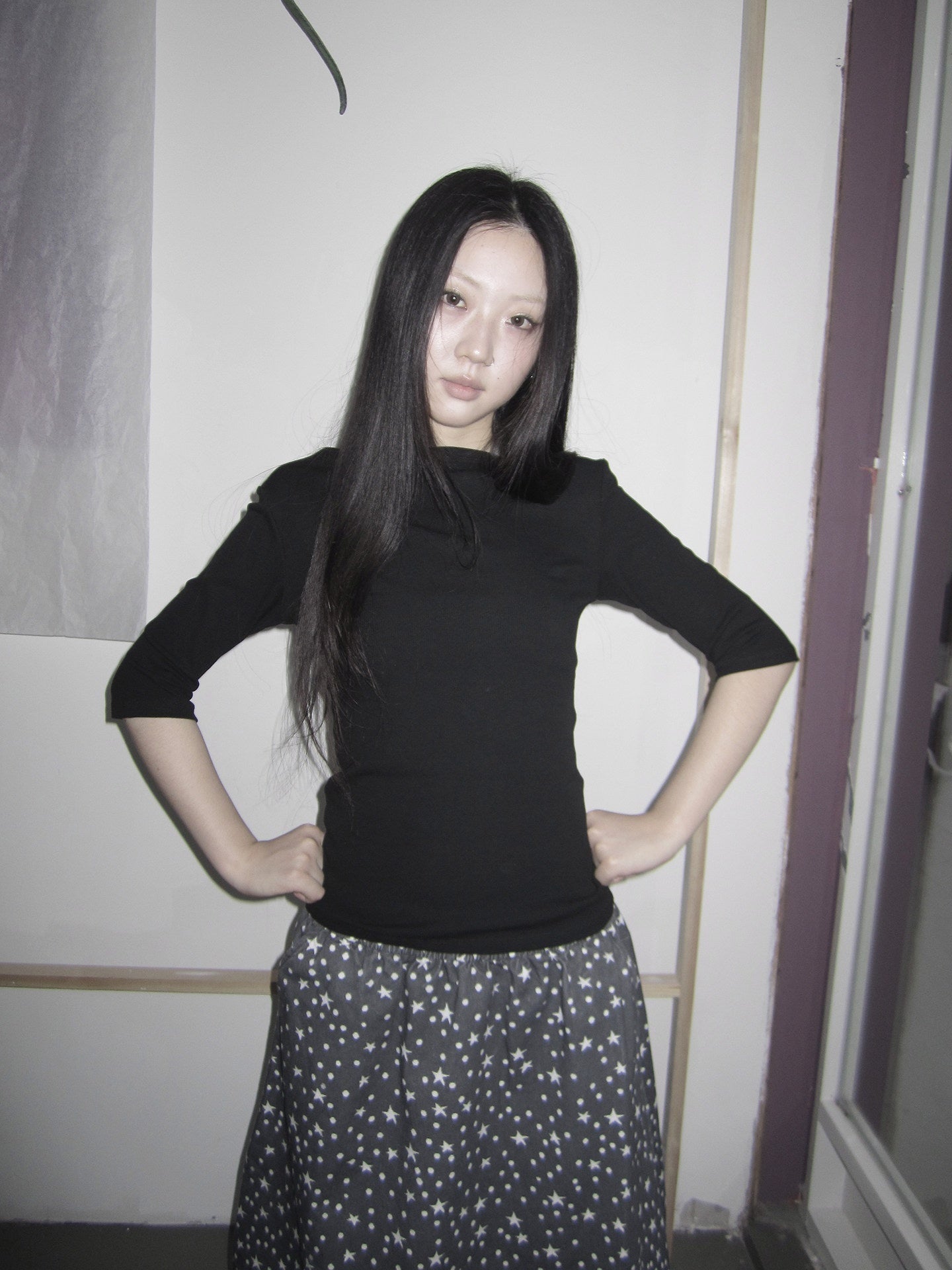 ang_project_Boat_Neck_Solid_Slim_Fit_Half_Sleeve_Cropped_Women&