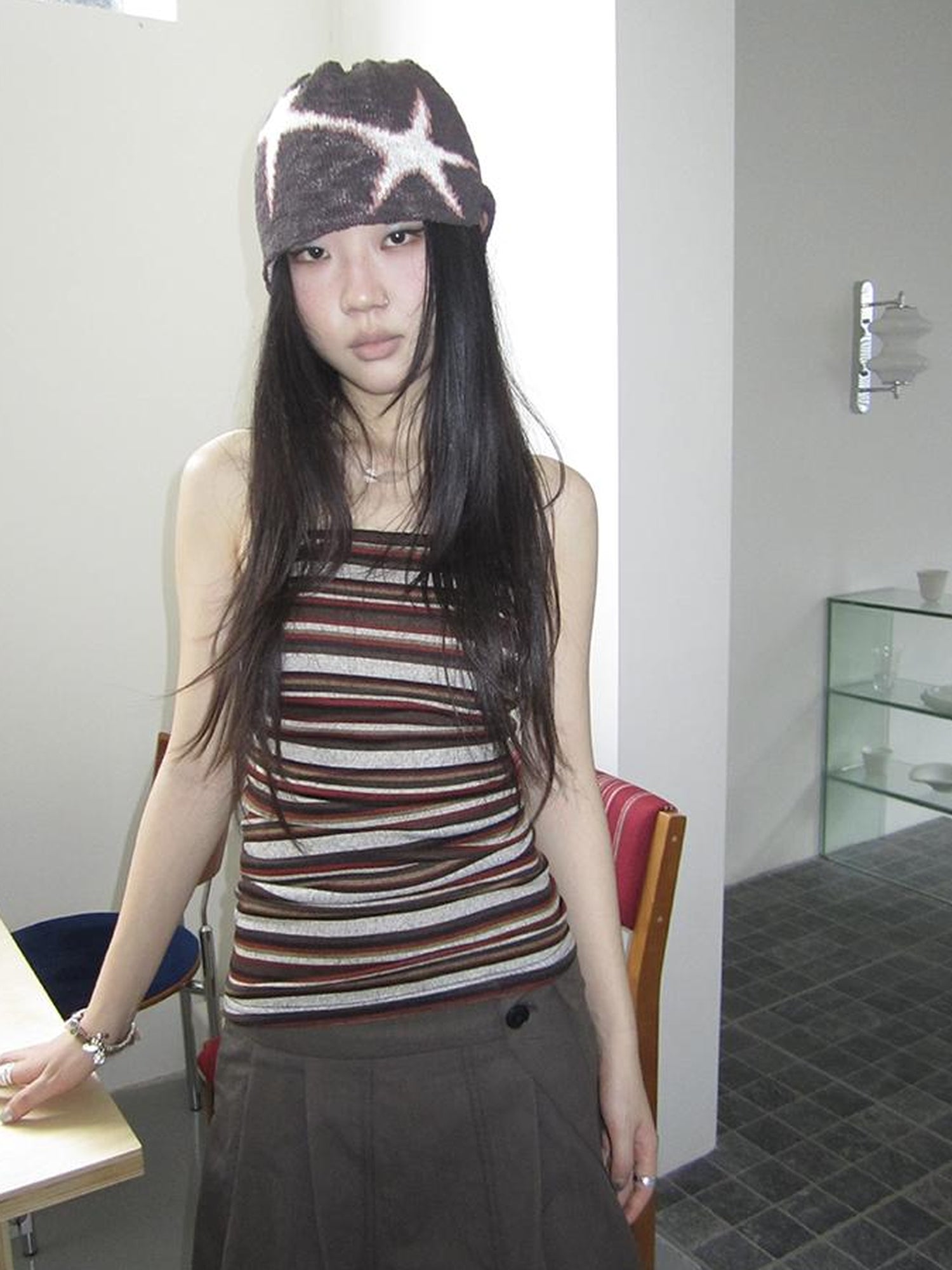 Updateang project Bohemian Stripe Brown Tube Top