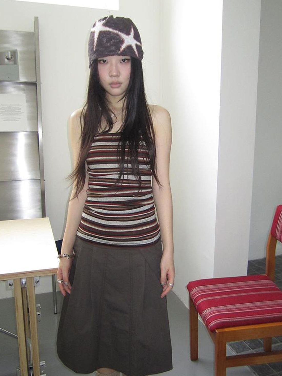 Updateang project Bohemian Stripe Brown Tube Top