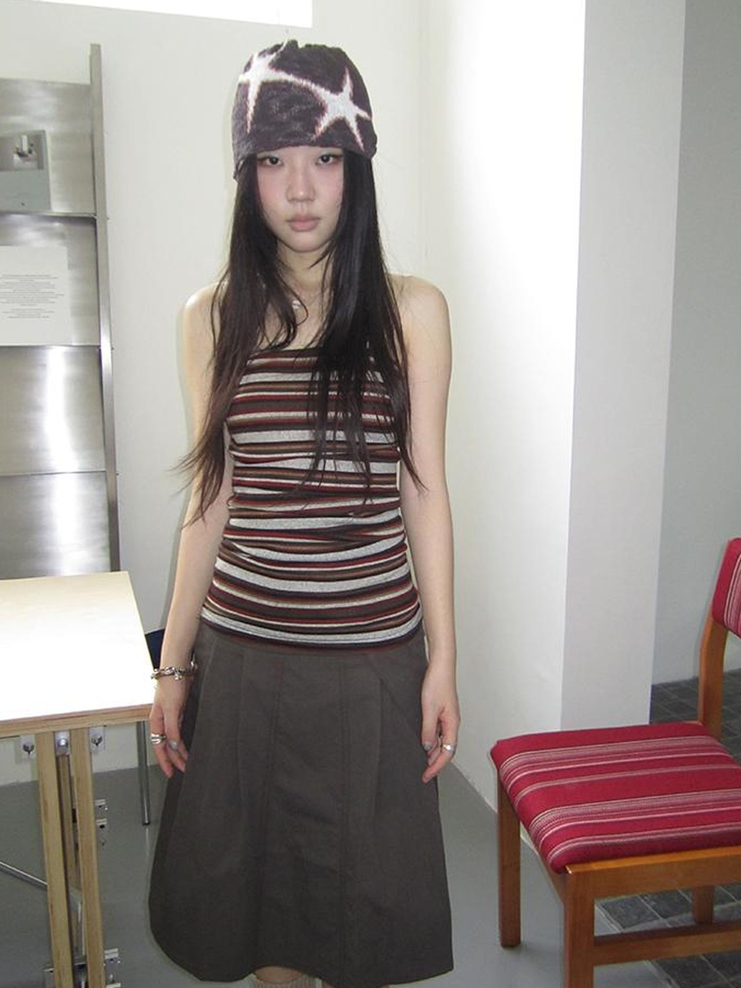 Updateang project Bohemian Stripe Brown Tube Top
