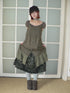 ang_project_Botanical_Pleated_Single_Row_Button_Cutout_Lace_Layered_Women&
