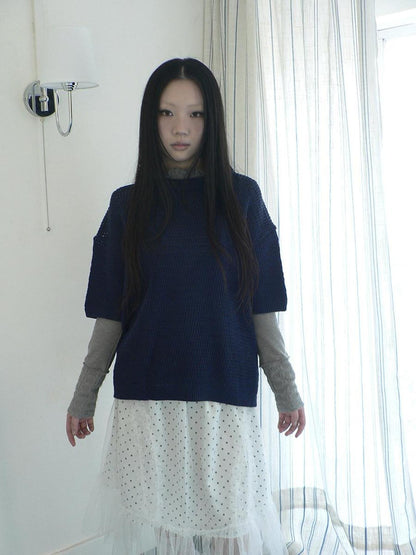 ang project Breathable Cutout Commuter Loose Fit Women Casual Solid One Size T-Shirt
