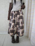 ang_project_Brown_Plaid_Floral_Patchwork_Elastic_Waist_Women&