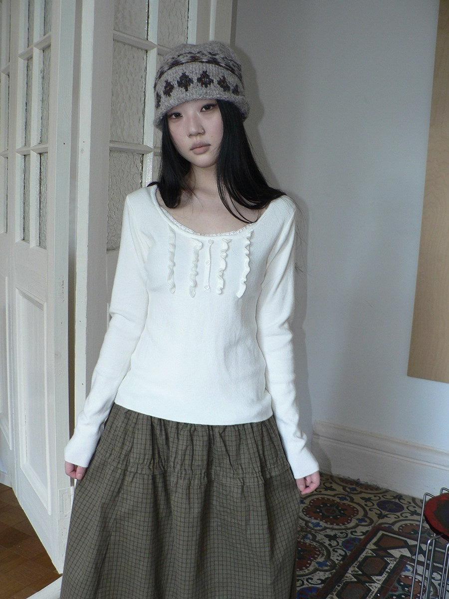 ang_project_Cream_Light_Heather_Gray_Lettuce_Edge_U_Neck_Button_Slim_Fit_Women&