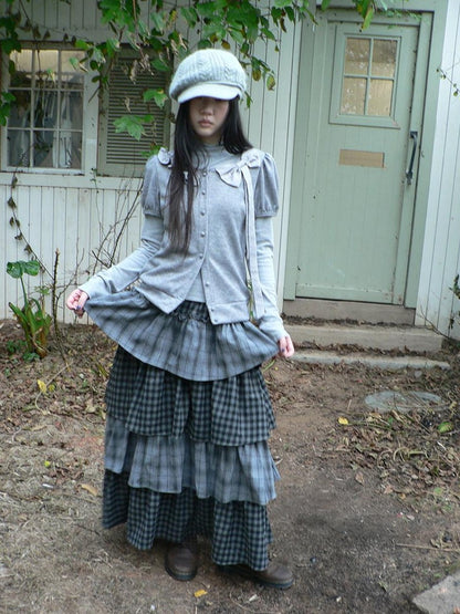 ang project Cropped Bow Two Piece Korean Women&