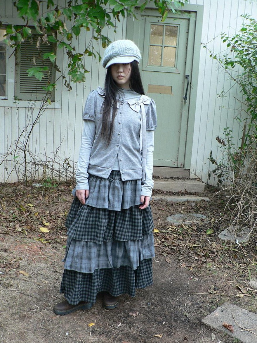 ang project Cropped Bow Two Piece Korean Women&