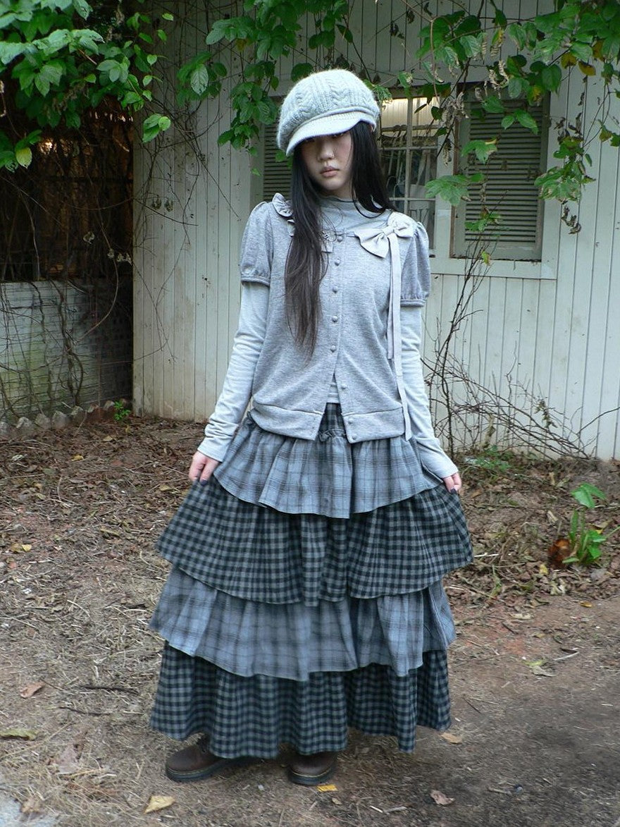 ang project Cropped Bow Two Piece Korean Women&