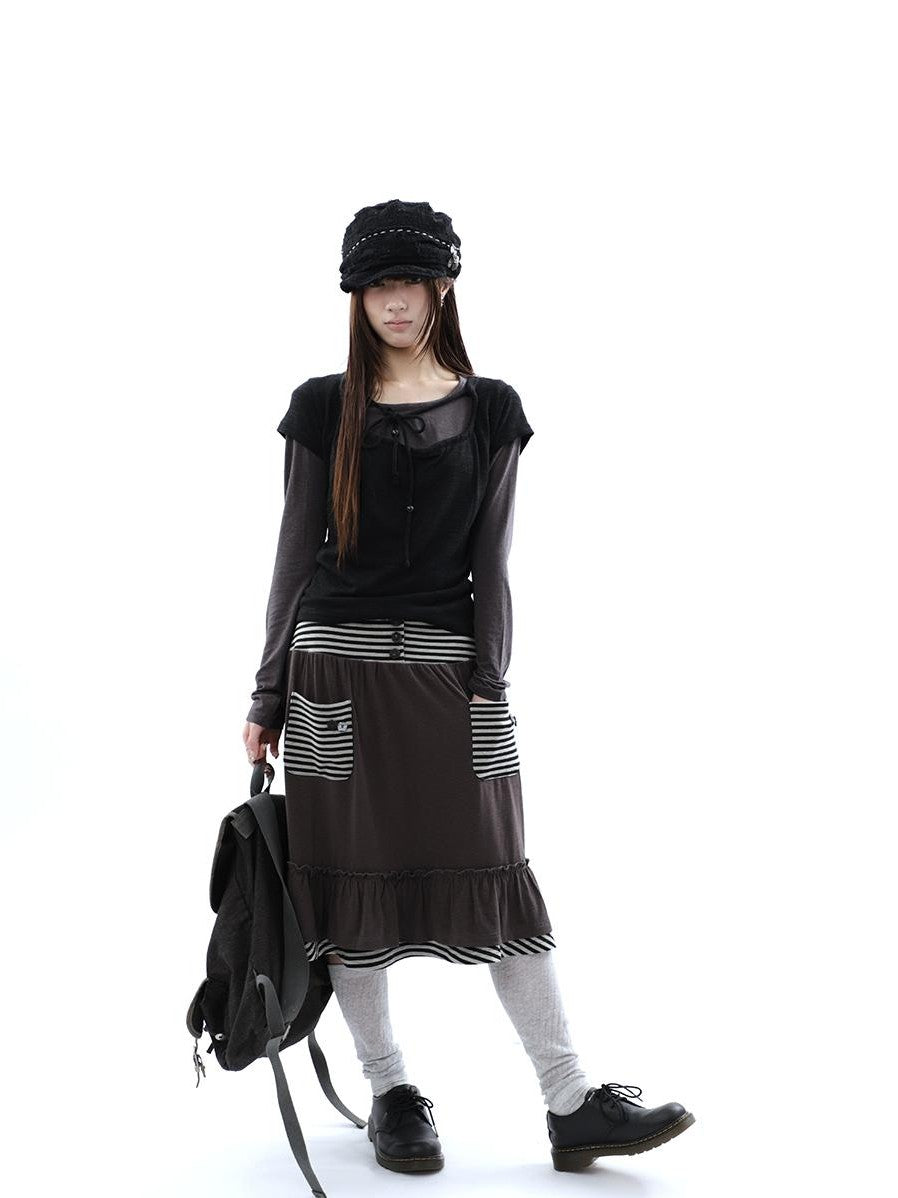 ang project Cropped Textured Drawstring Slim Women&