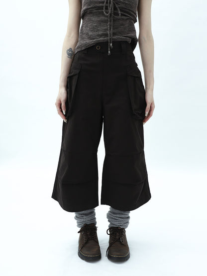 ang_project_Dark_Gray_Cropped_Pleated_Pocket_Cargo_Women&