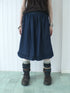ang_project_Deep_Blue_Star_Print_Ruffle_Elastic_Waist_Women&